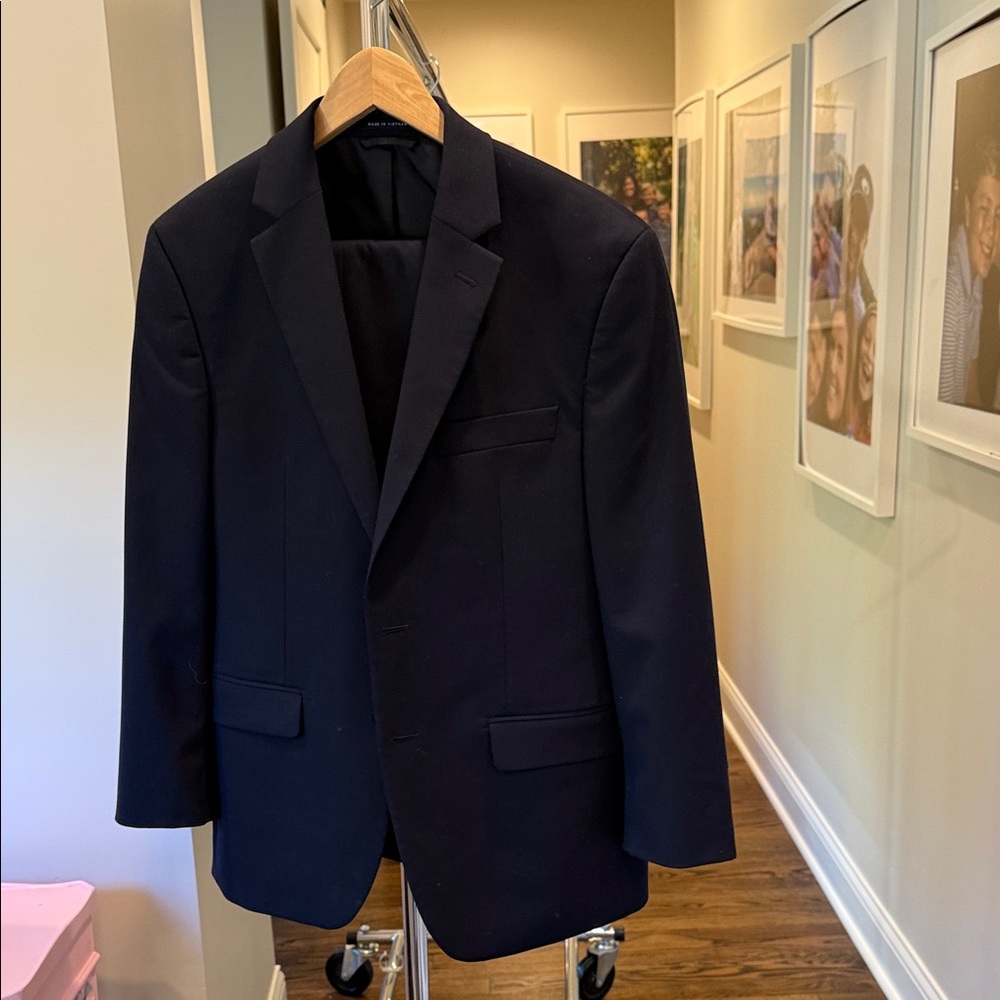 Classic men’s navy suit